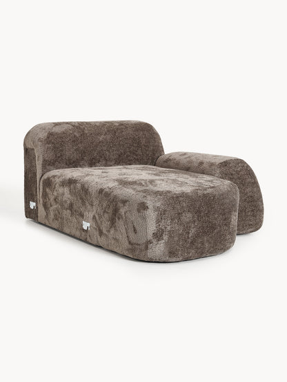 Lux Wolke Chaise Longue in Teddy Bouclé