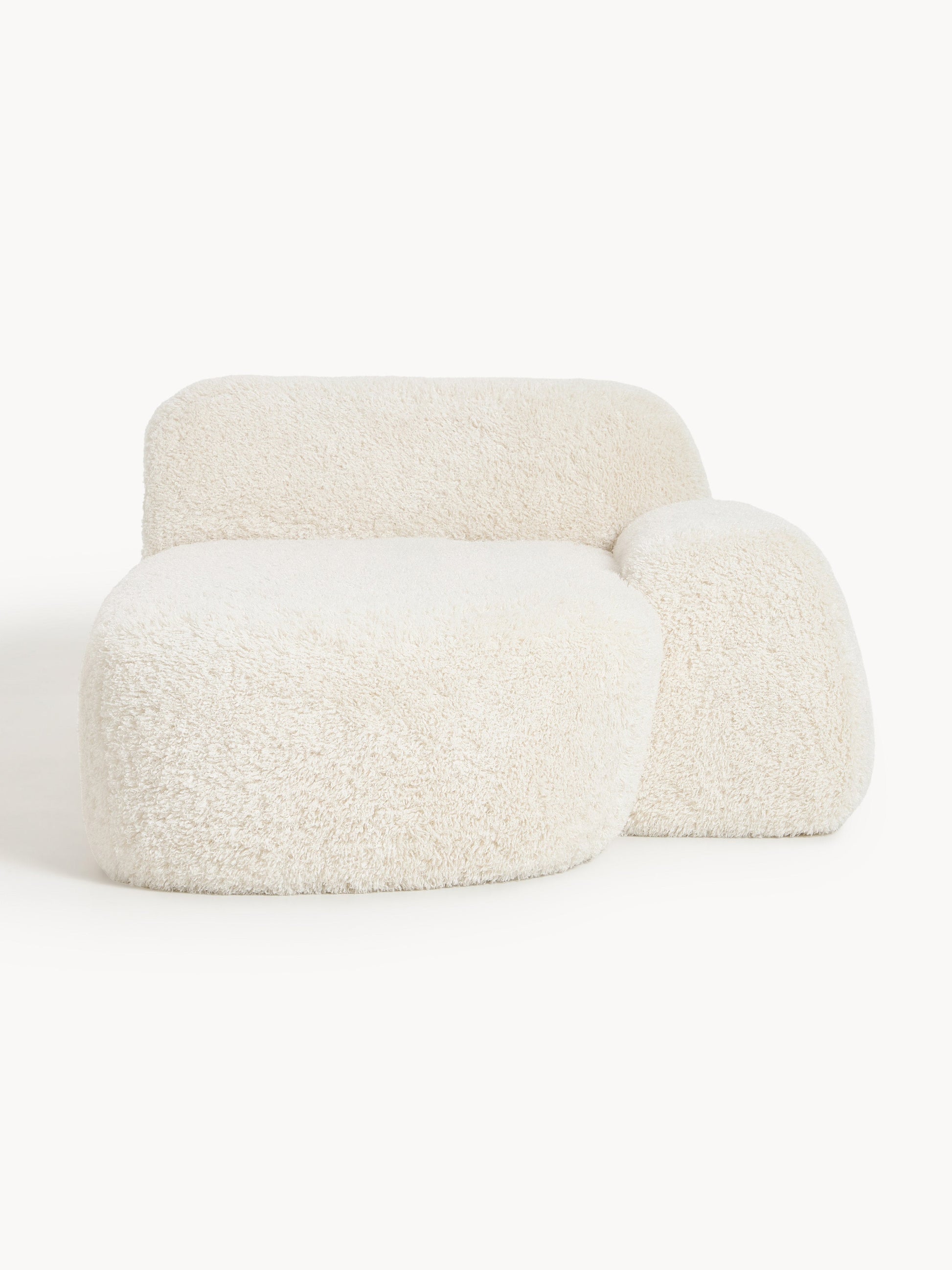 Lux Wolke Chaise, Teddy Fabric
