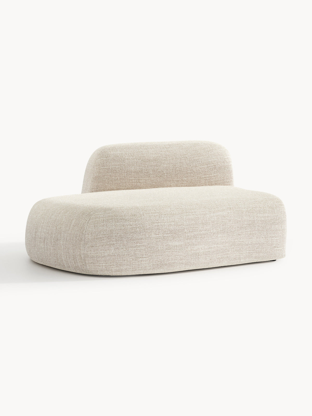 Lux Wolke Chaise Unit in Bouclé