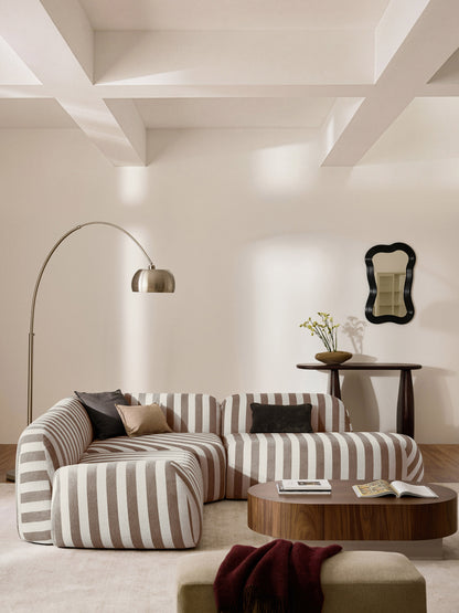 Lux Wolke Chaise Unit with Stripes
