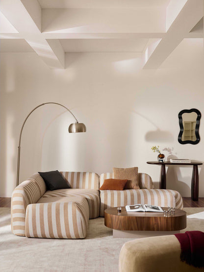 Lux Wolke Chaise Unit with Stripes