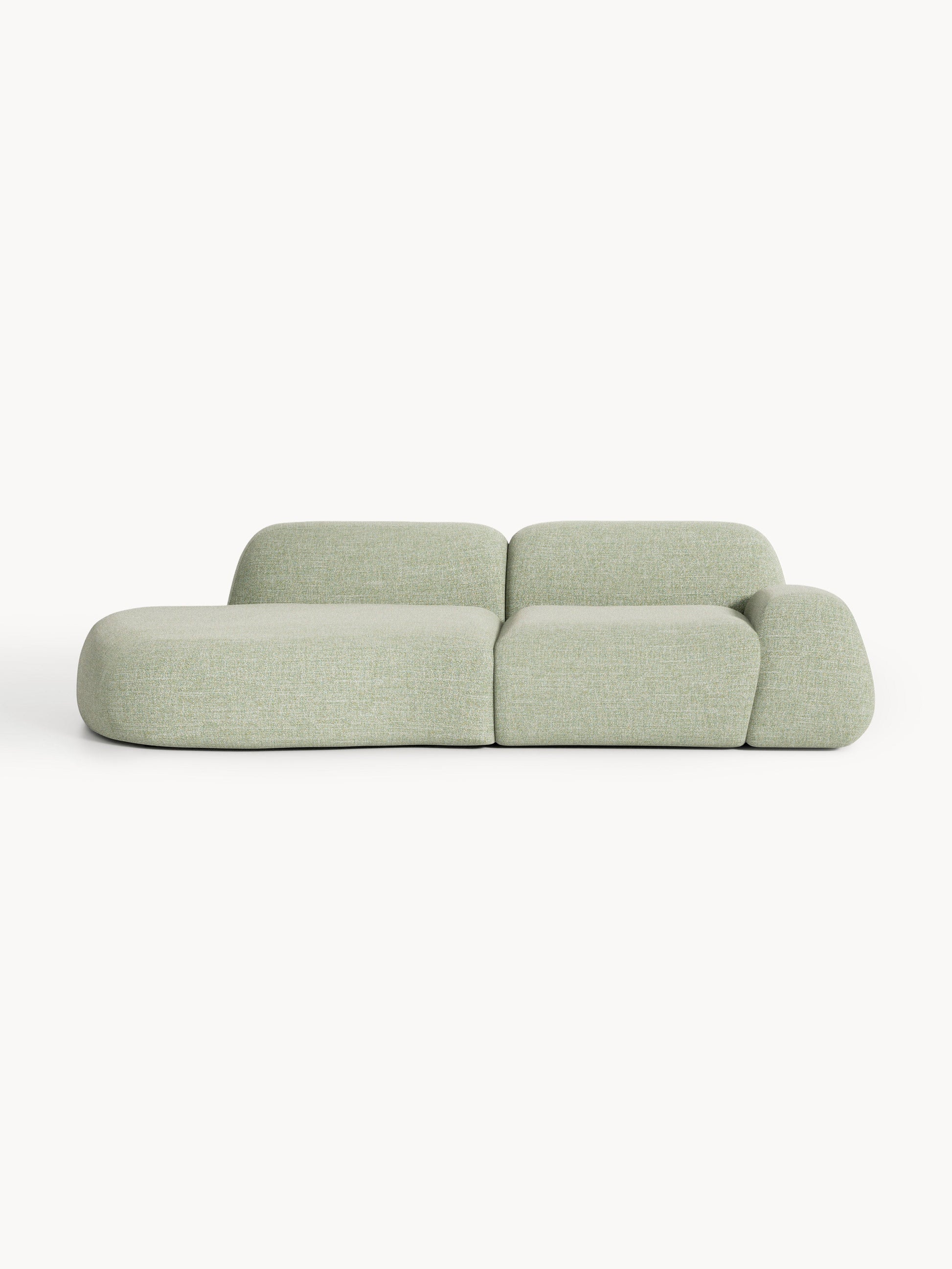 Lux Wolke Modular 3-Seater Chaise in Bouclé