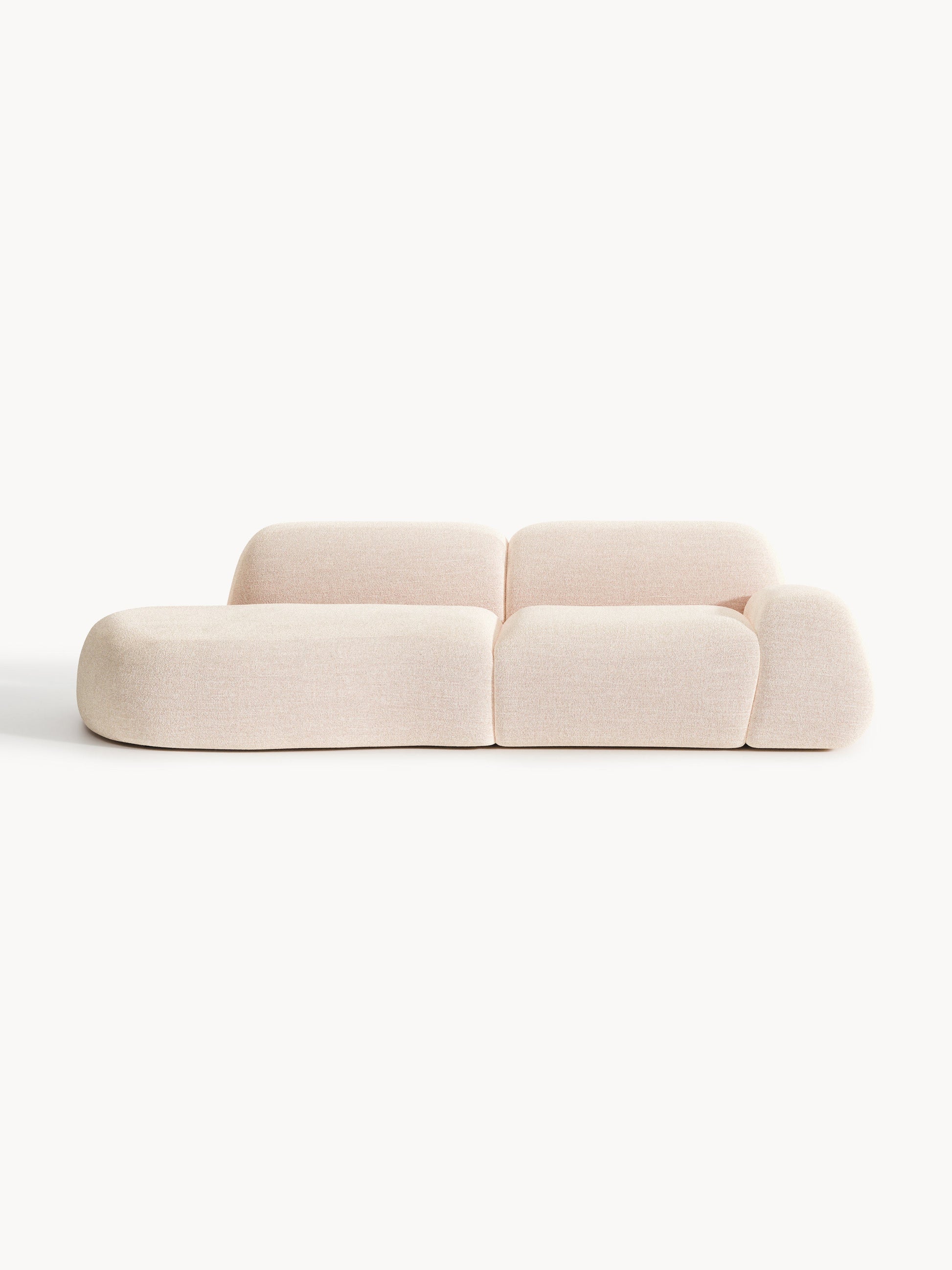 Lux Wolke Modular 3-Seater Chaise in Bouclé