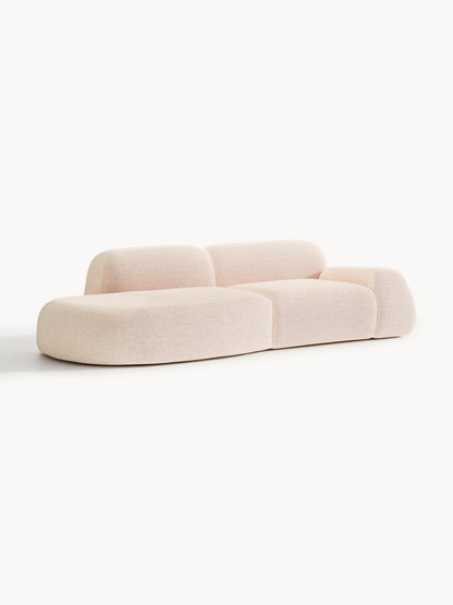 Lux Wolke Modular 3-Seater Chaise in Bouclé