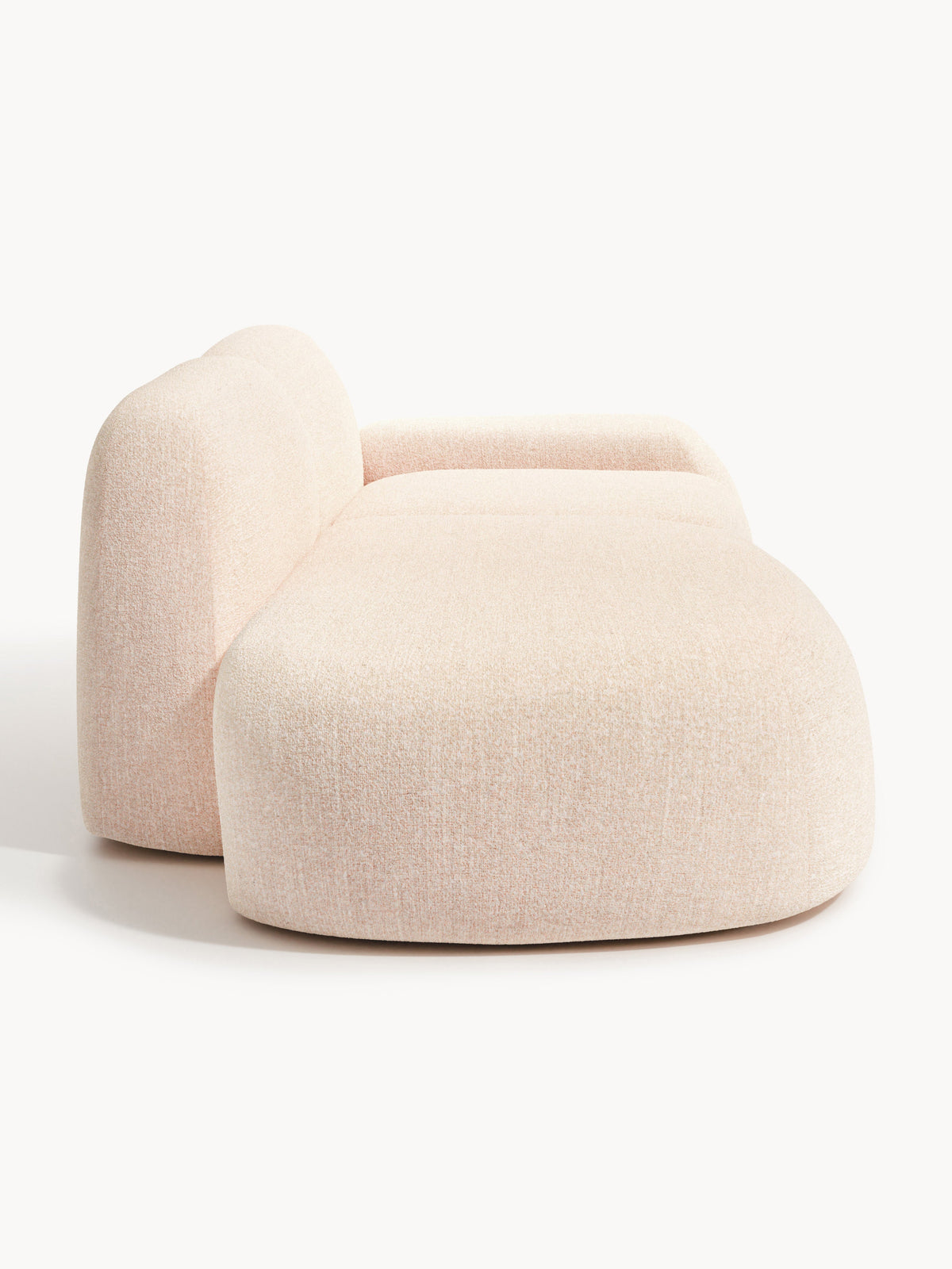 Lux Wolke Modular 3-Seater Chaise in Bouclé