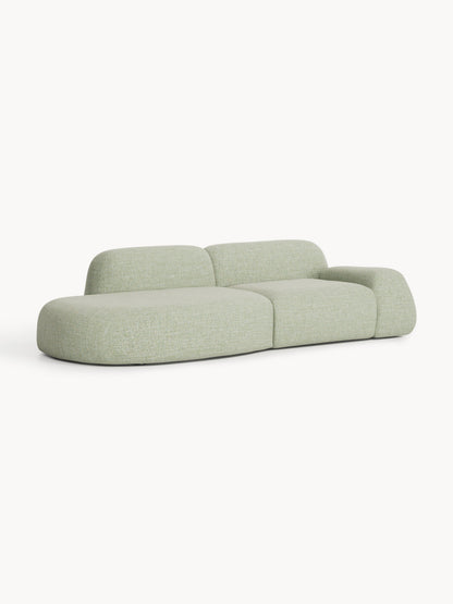 Lux Wolke Modular 3-Seater Chaise in Bouclé