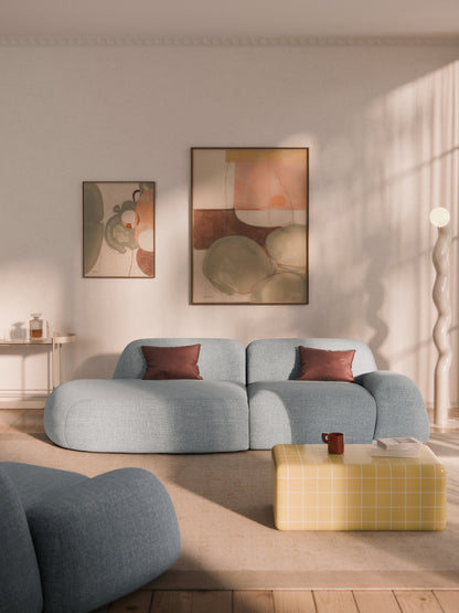 Lux Wolke Modular 3-Seater Chaise in Bouclé