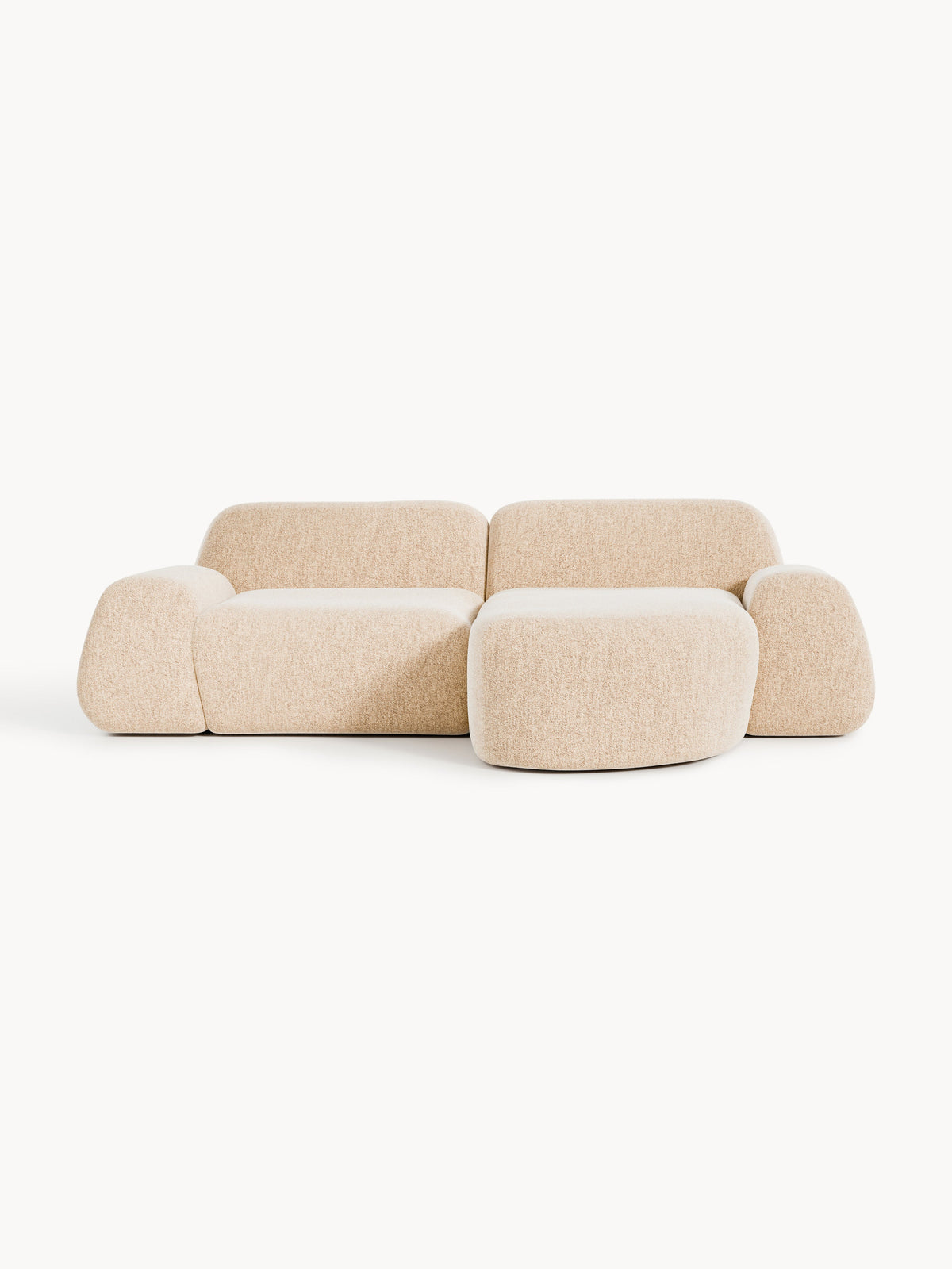 Lux Wolke Modular Bouclé Corner Couch (3-Seater)