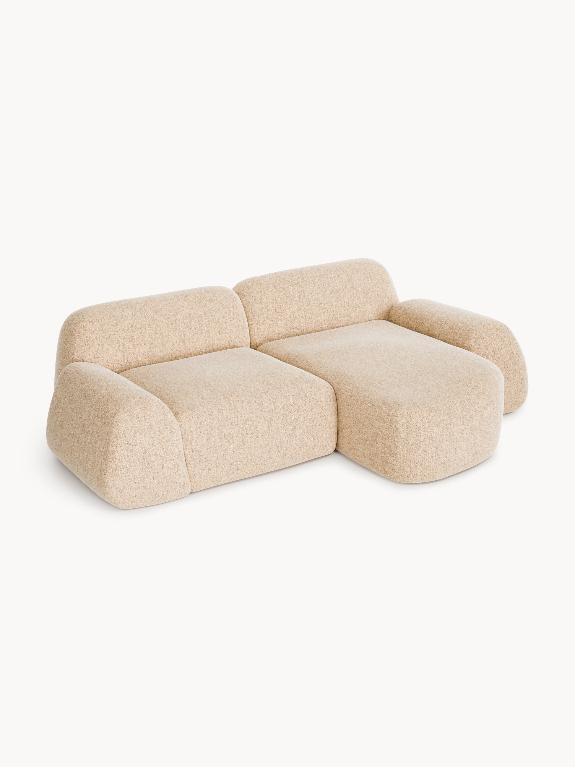 Lux Wolke Modular Bouclé Corner Couch (3-Seater)