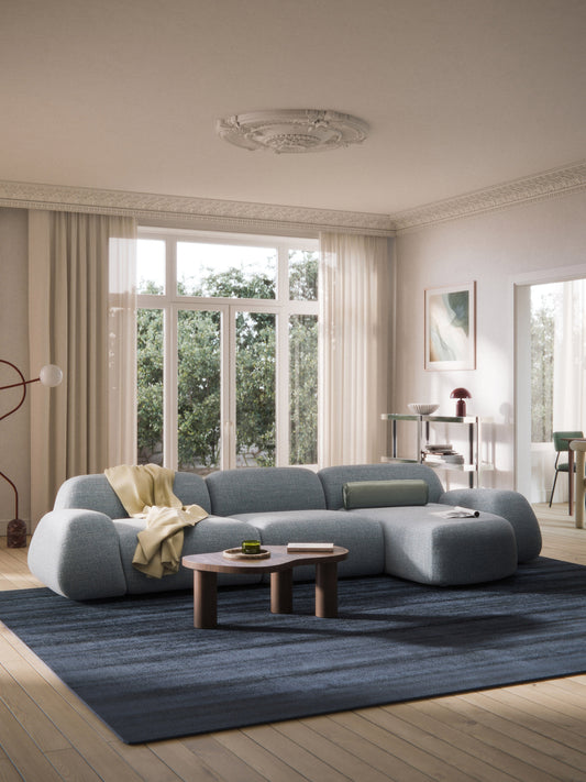Lux Wolke Modular Bouclé Corner Couch (4-Seater)