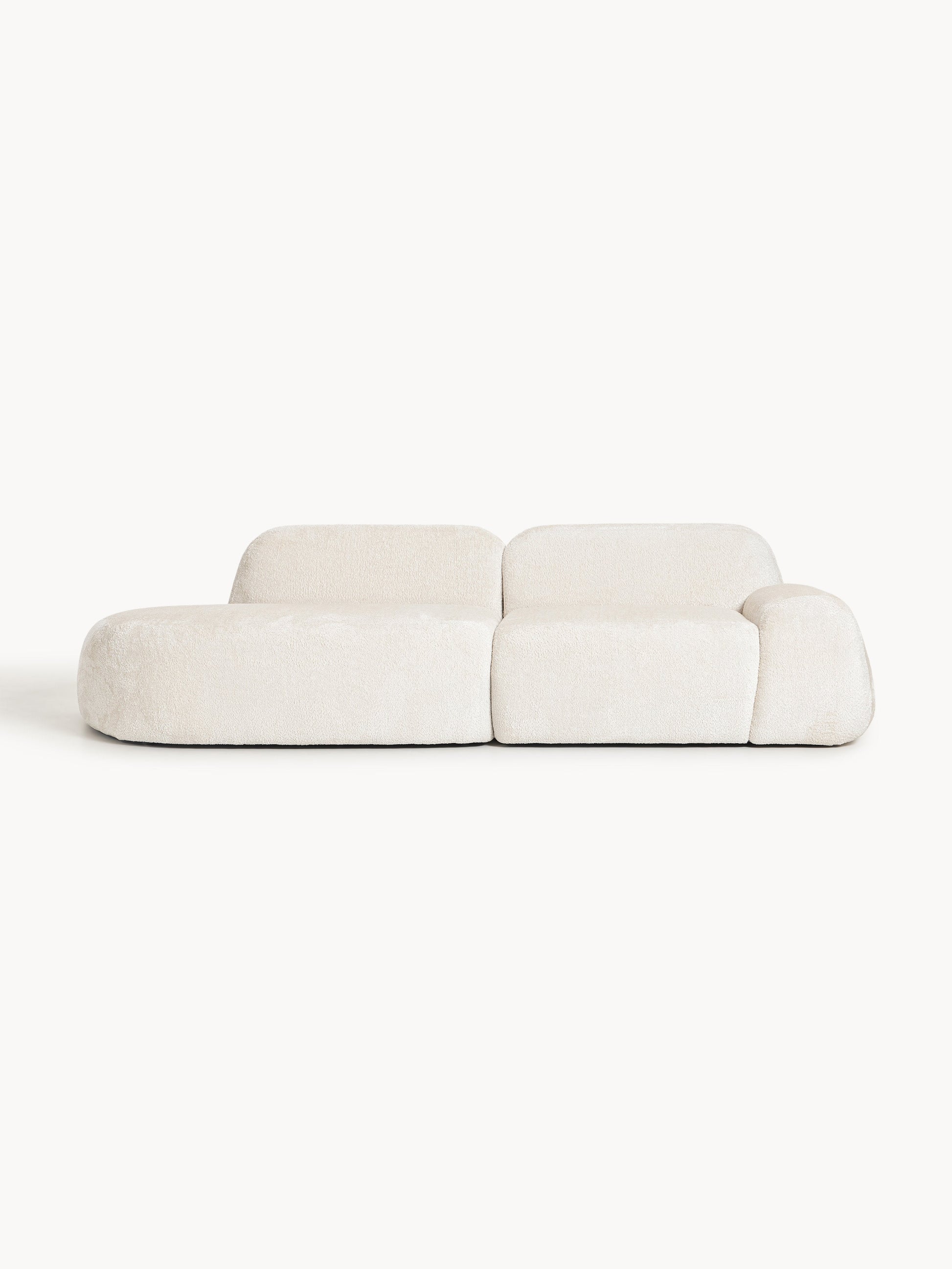 Lux Wolke Modular Chaise Longue in Teddy Bouclé (3-Seater)