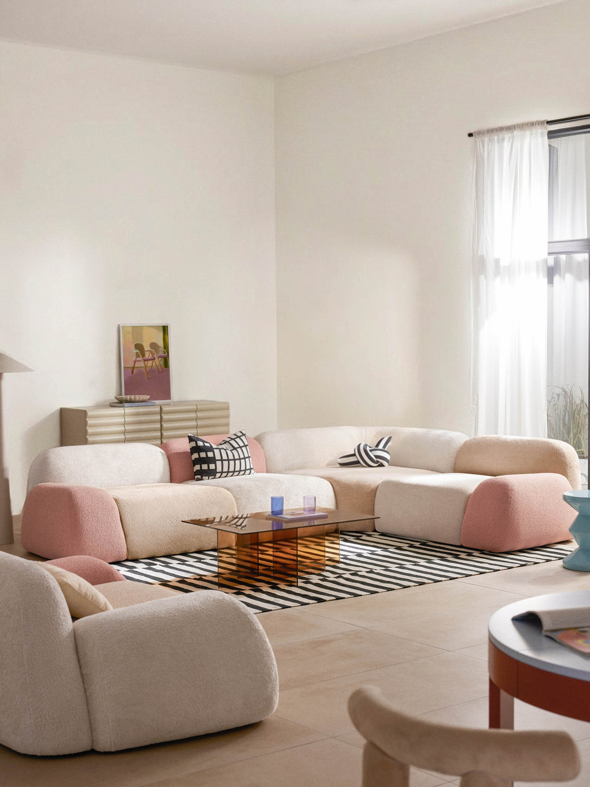 Lux Wolke Modular Corner Couch, Fuorisalone Edition (4-Seater)