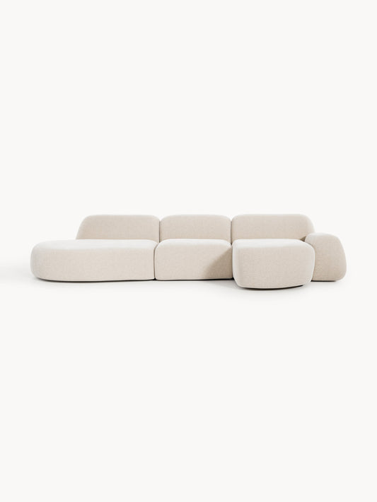Lux Wolke Modular Corner Couch with Chaise Longue (4-Seater)