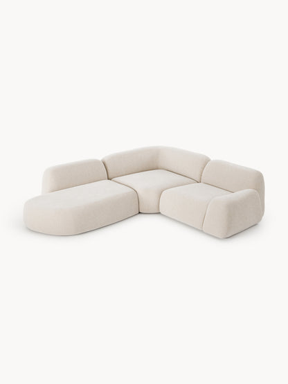 Lux Wolke Modular Corner Couch with Chaise Longue (4-Seater)