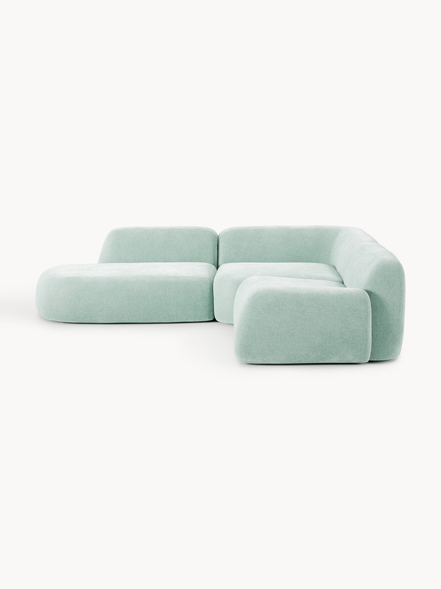 Lux Wolke Modular Corner Couch with Chaise Longue (4-Seater)