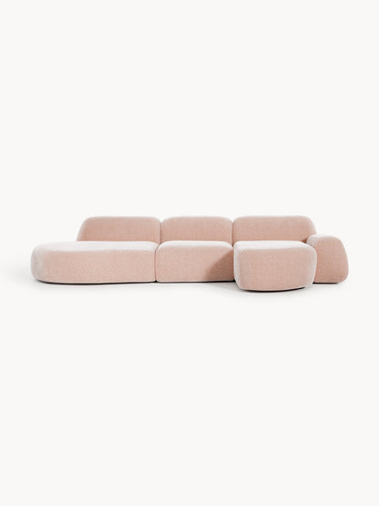 Lux Wolke Modular Corner Couch with Chaise Longue (4-Seater)
