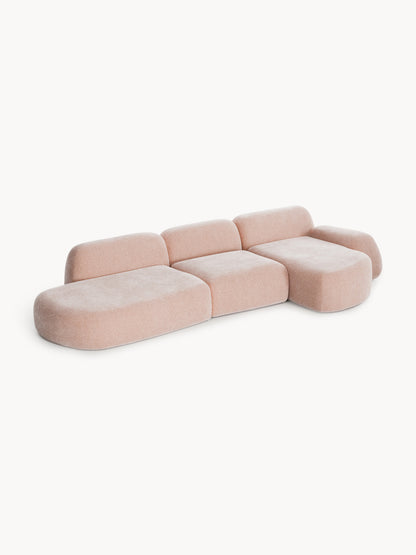 Lux Wolke Modular Corner Couch with Chaise Longue (4-Seater)