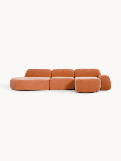 Lux Wolke Modular Corner Couch with Chaise Longue (4-Seater)