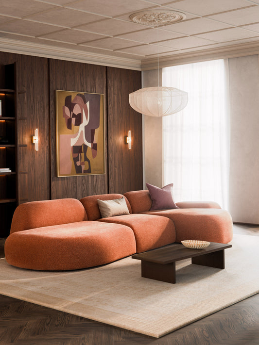 Lux Wolke Modular Corner Couch with Chaise Longue (4-Seater)
