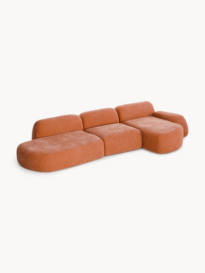 Lux Wolke Modular Corner Couch with Chaise Longue (4-Seater)