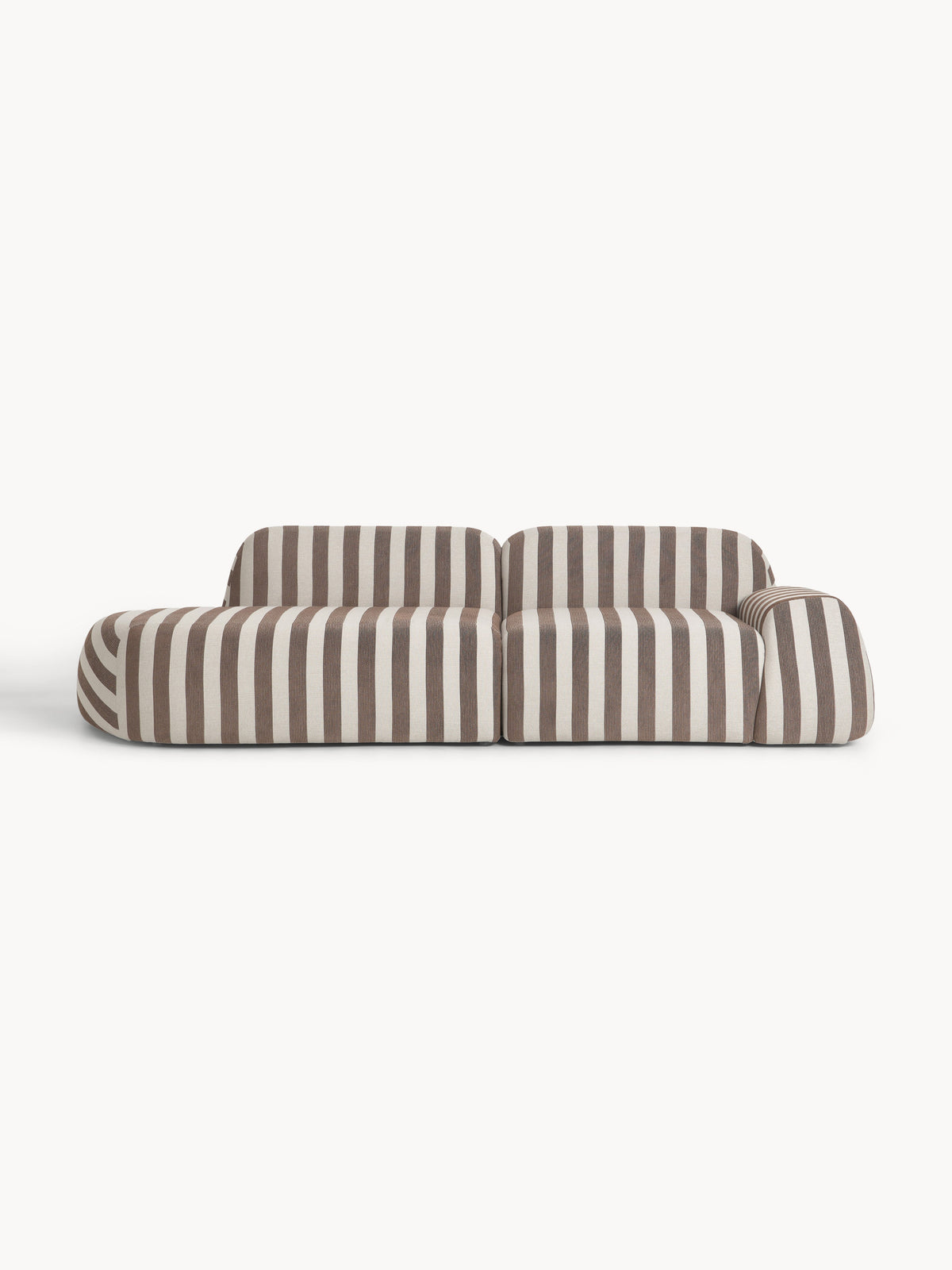 Lux Wolke Modular Striped Couch (3-Seater)