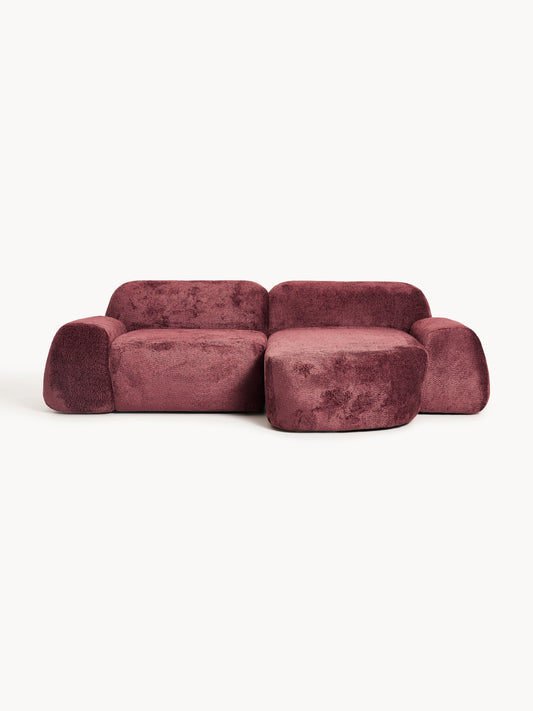 Lux Wolke Modular Teddy Bouclé Corner Couch (3-Seater)