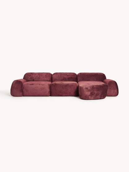 Lux Wolke Modular Teddy Bouclé Corner Couch (4-Seater)