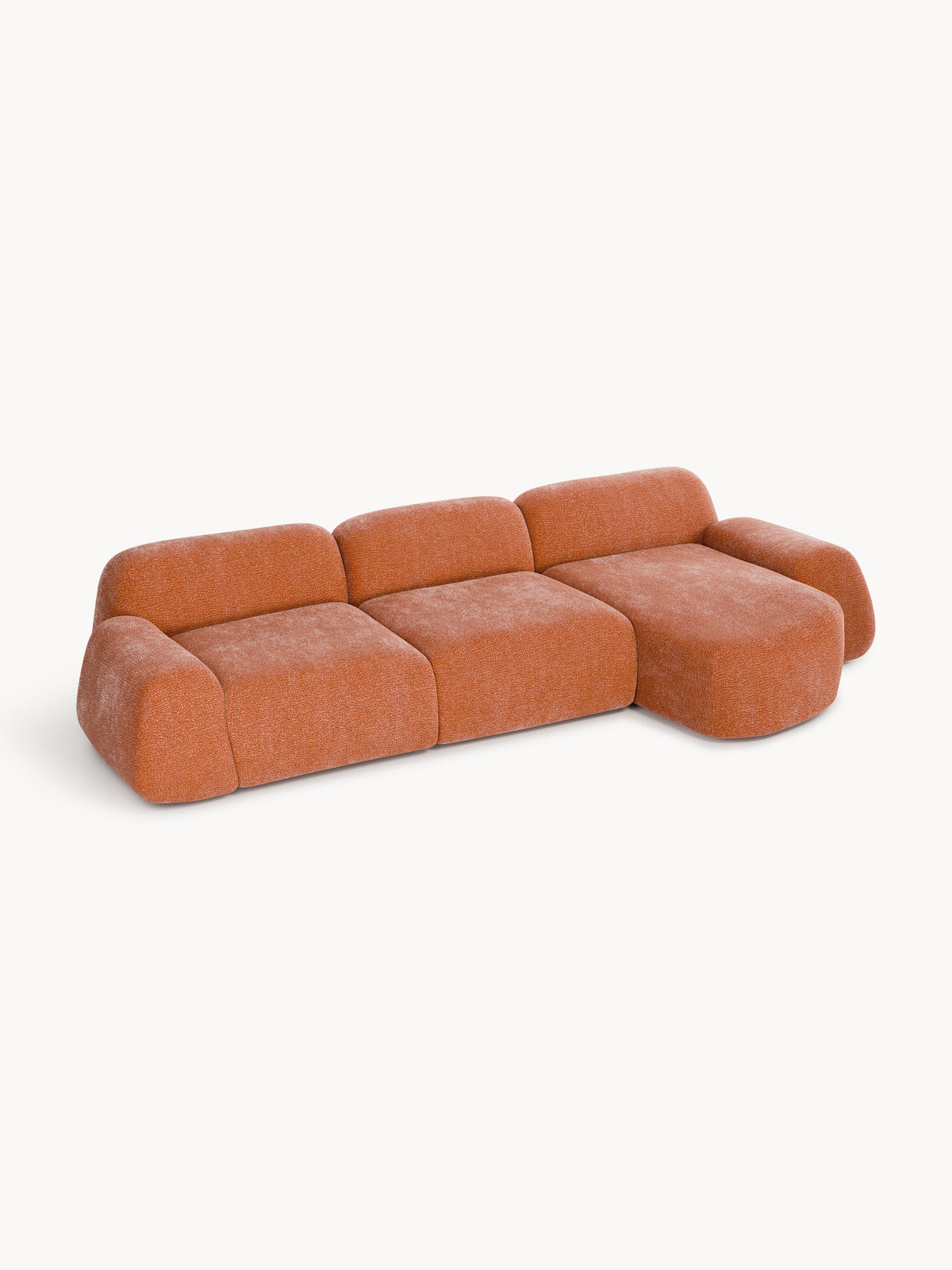 Lux Wolke Modular Teddy Corner Couch (4-Seater)