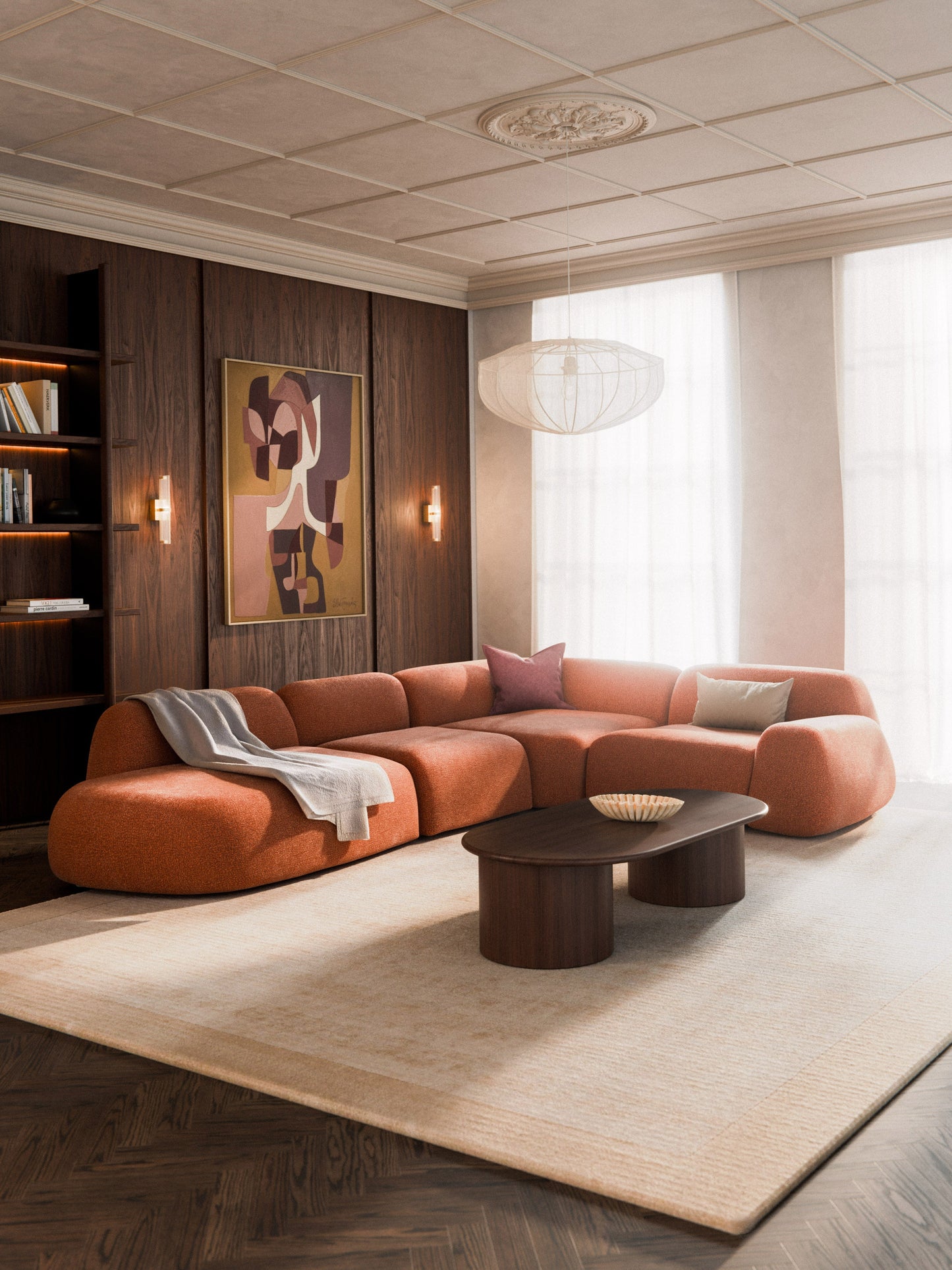 Lux Wolke Modular XL Corner Couch with Chaise Longue