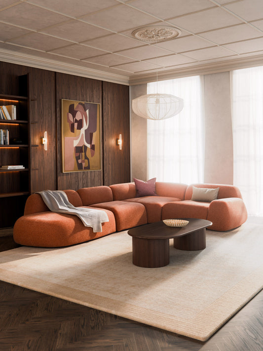 Lux Wolke Modular XL Corner Couch with Chaise Longue