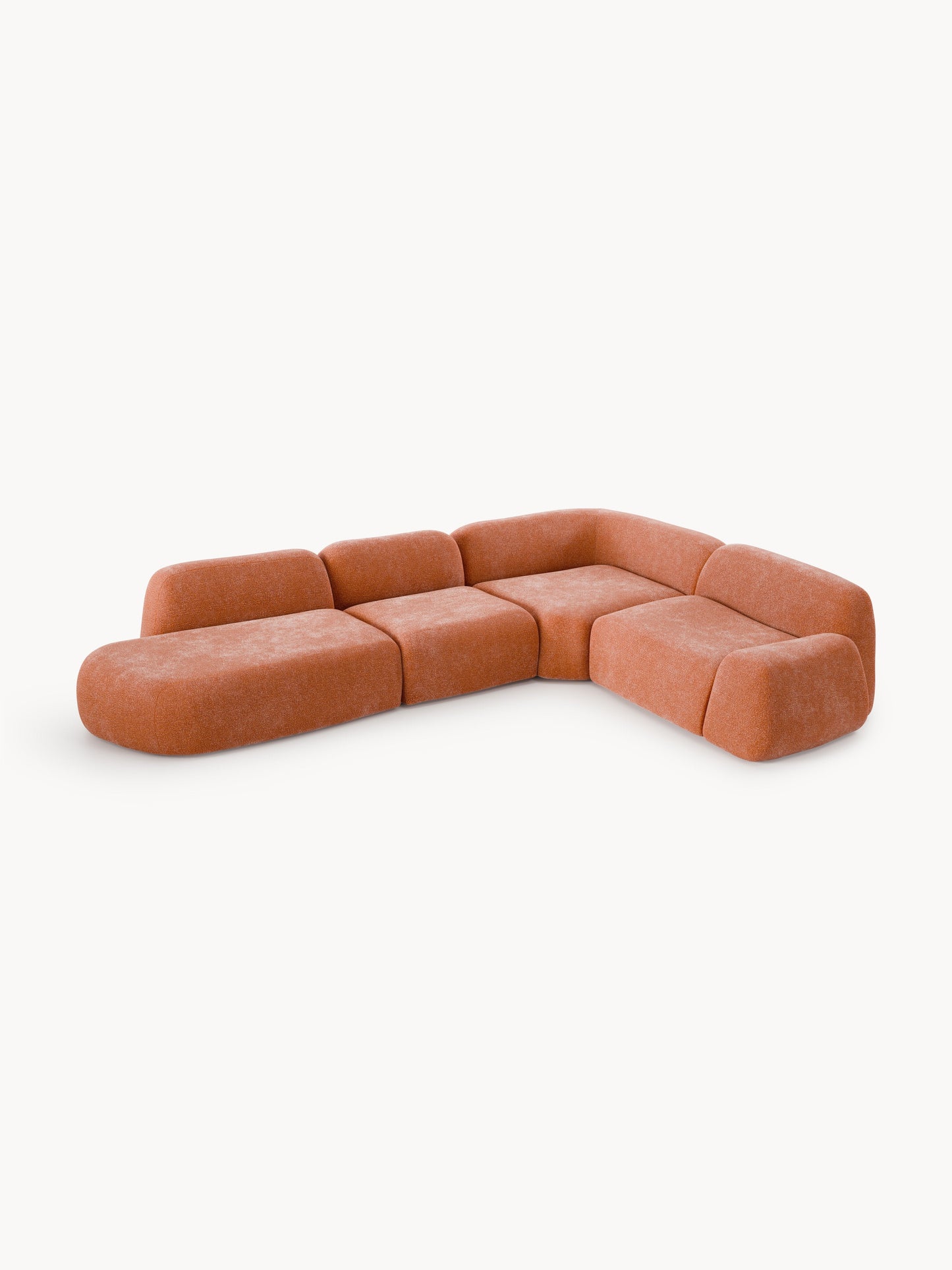 Lux Wolke Modular XL Corner Couch with Chaise Longue