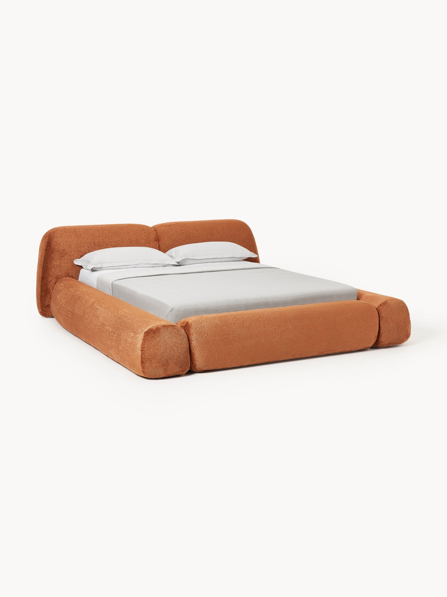 Lux Wolke Teddy Bouclé Bed, Upholstered